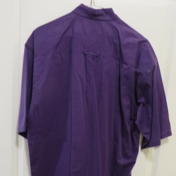 PURPLE Dress Shirt - Short Sleeve - Specialty Collection - Medium - Picture 5 of 9